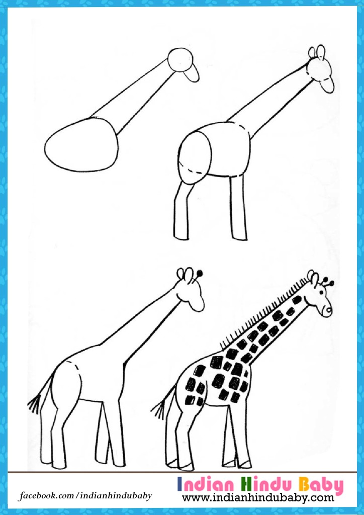 Vector Drawing Of A Cute Giraffe For Children Isolated Stock Illustration -  Download Image Now - iStock